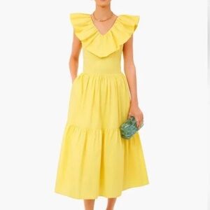 COPY - Hyacinth House Yellow Ruffle Josie Dress
